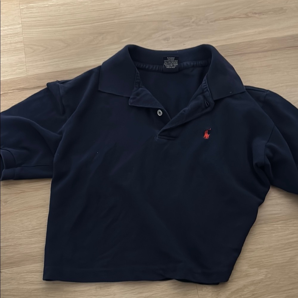 Polo by Ralph Lauren Blue Crop Top